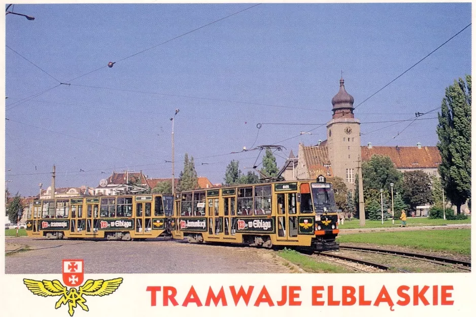 Postkarte: Elbląg Zusätzliche Linie 1  am Browarna (1990)