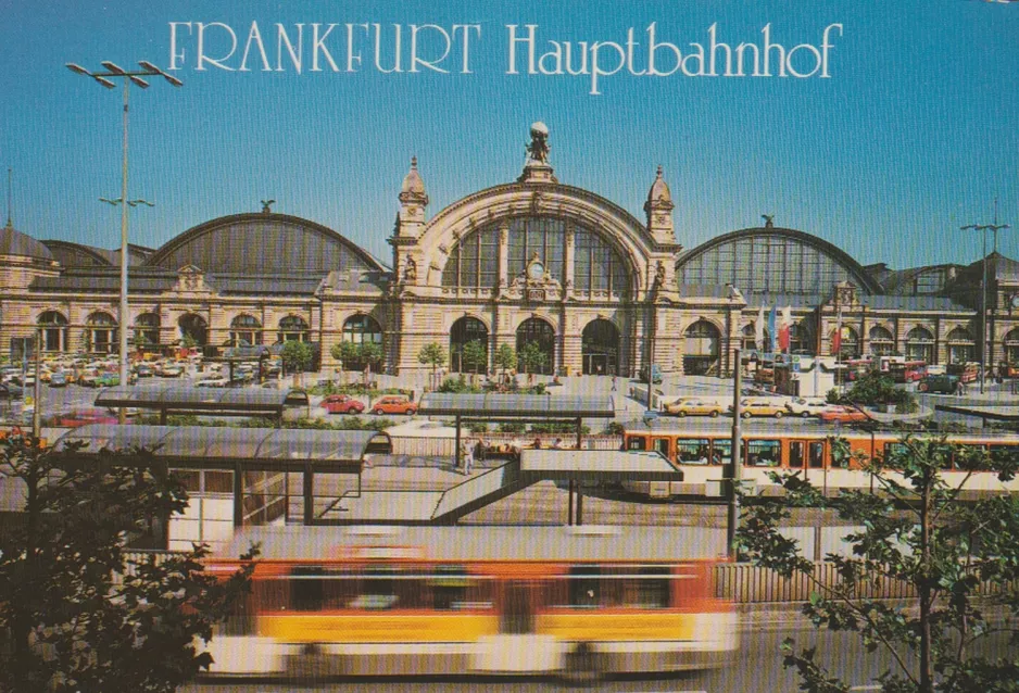 Postkarte: Frankfurt am Main am Hauptbahnhof (1983)