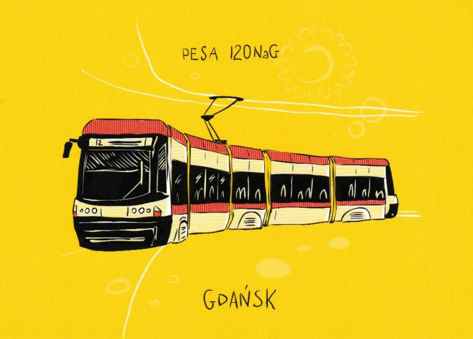 Postkarte: Gdańsk PESA 120NaG (2024)