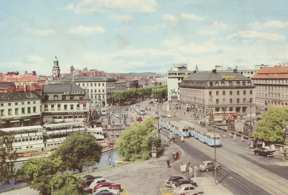 Postkarte: Göteborg auf Kungsportsplatsen (1960-1967)