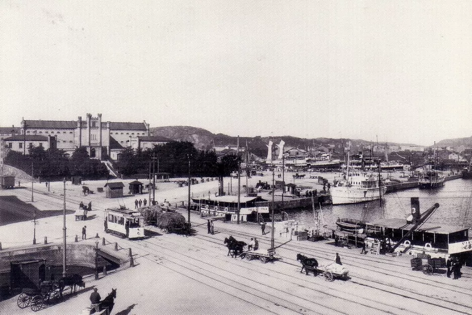 Postkarte: Göteborg nahe bei Lilla bommens hamn (1910-1920)