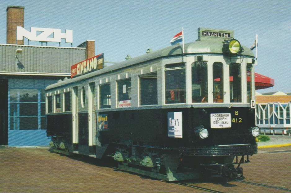 Postkarte: Haarlem Triebwagen 412 vor Leidsevaart 396 (1988)