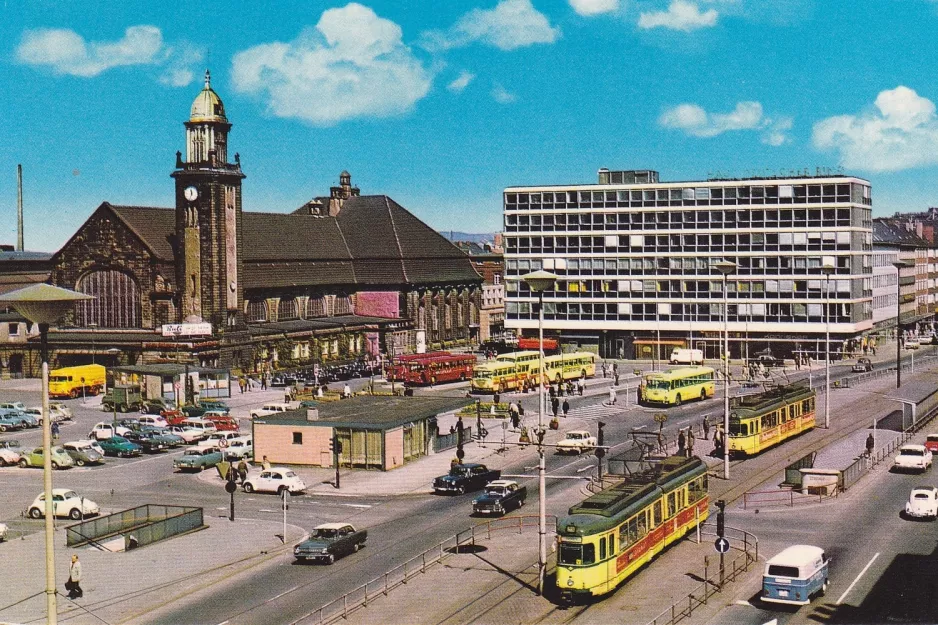 Postkarte: Hagen am Haupbahnhof (1963)