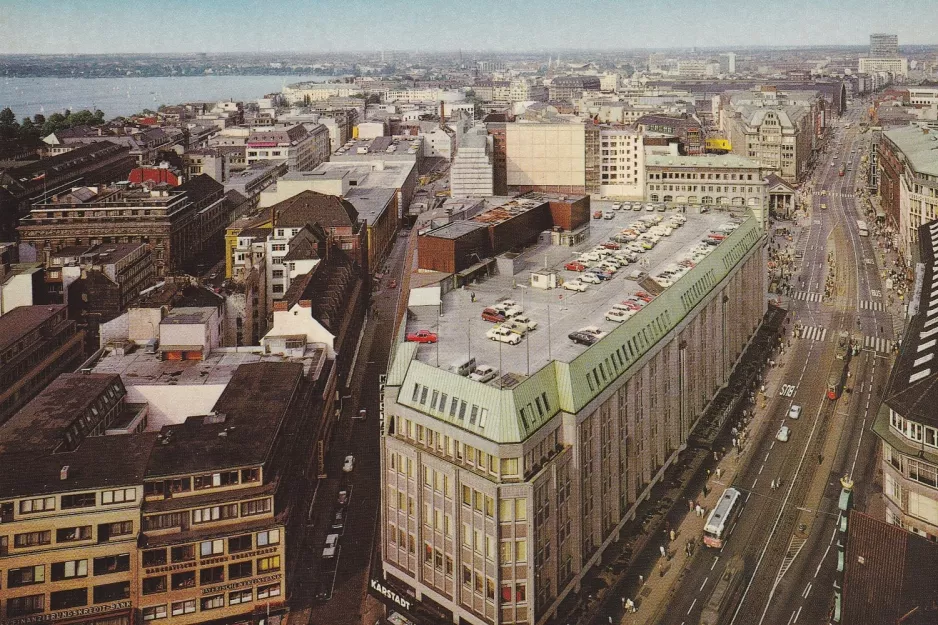 Postkarte: Hamburg am Mönckebergstr. (1974)