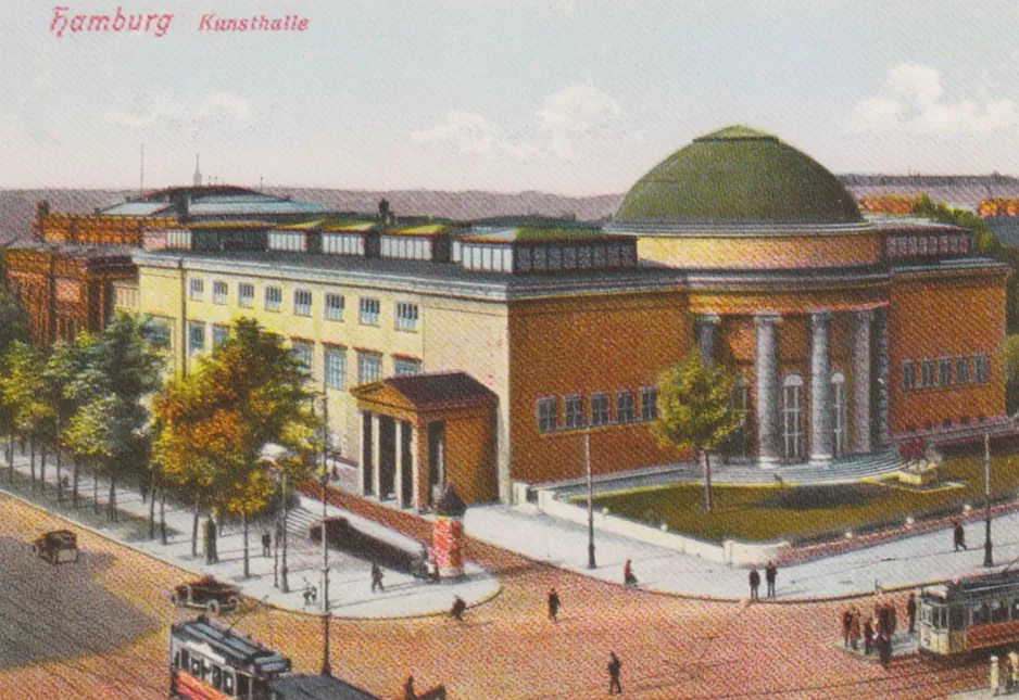 Postkarte: Hamburgnah Hamburger Kunsthalle (1925)