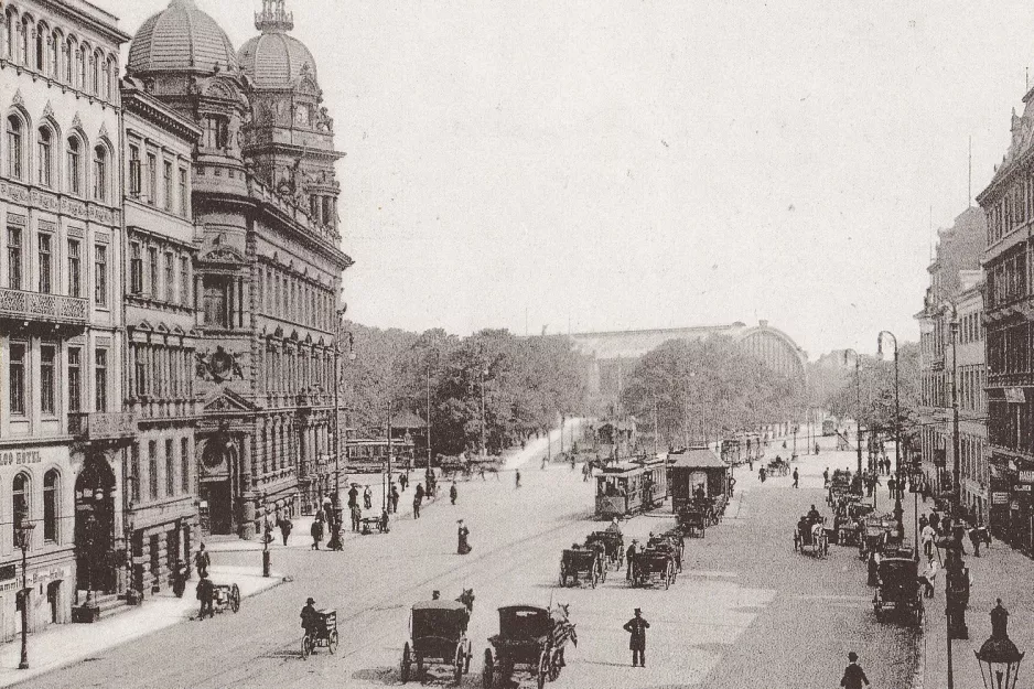 Postkarte: Hamburgnah Stephansplatz (1900)