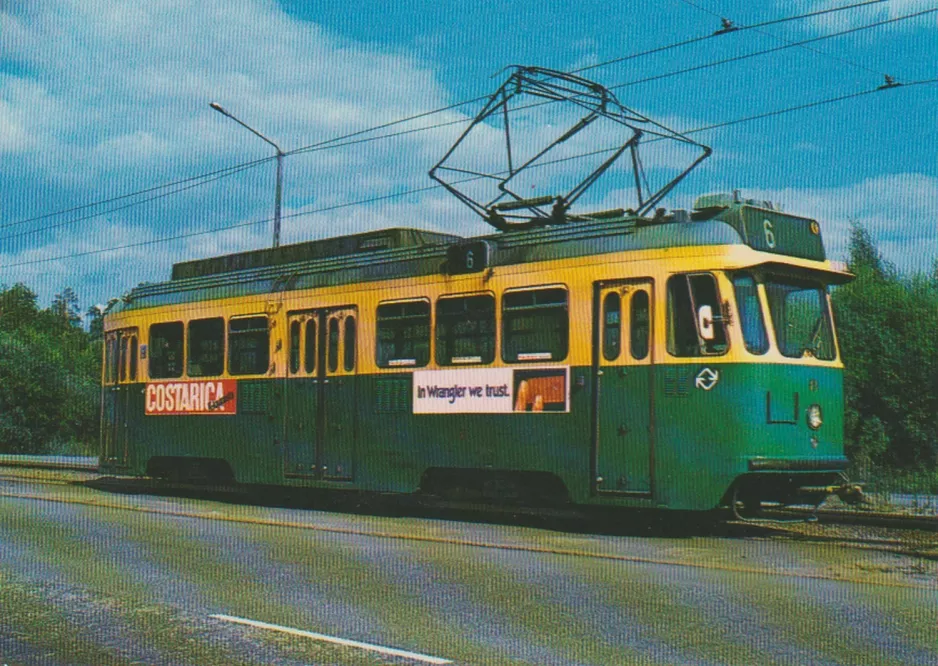 Postkarte: Helsinki auf Mannerheimvägen/Mannerheiminte (1959)