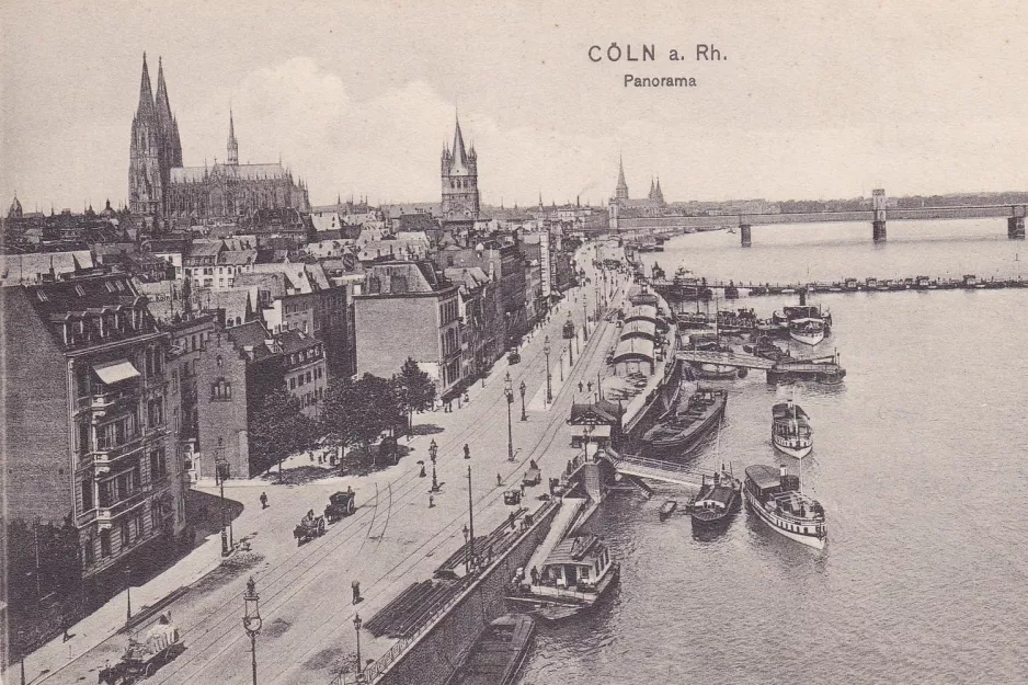 Postkarte: Köln auf Frankenwerft (1908)