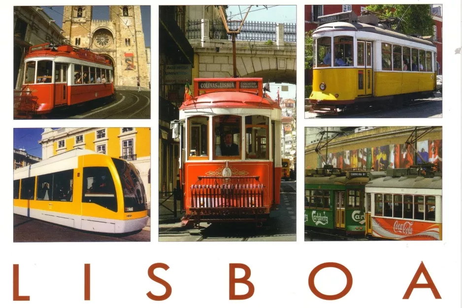 Postkarte: Lissabon Colinas Tour mit Triebwagen 7 im Lissabon (2000)
