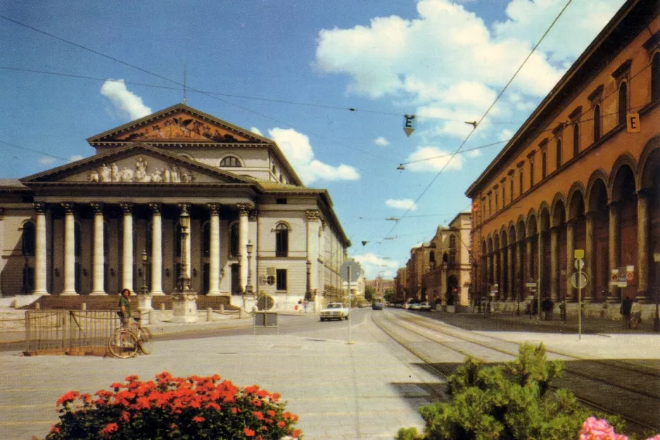 Postkarte: München auf Maximilianstraße (1970)