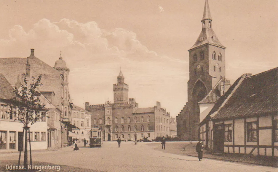 Postkarte: Odense Hovedlinie auf Klingenberg (1911-1913)