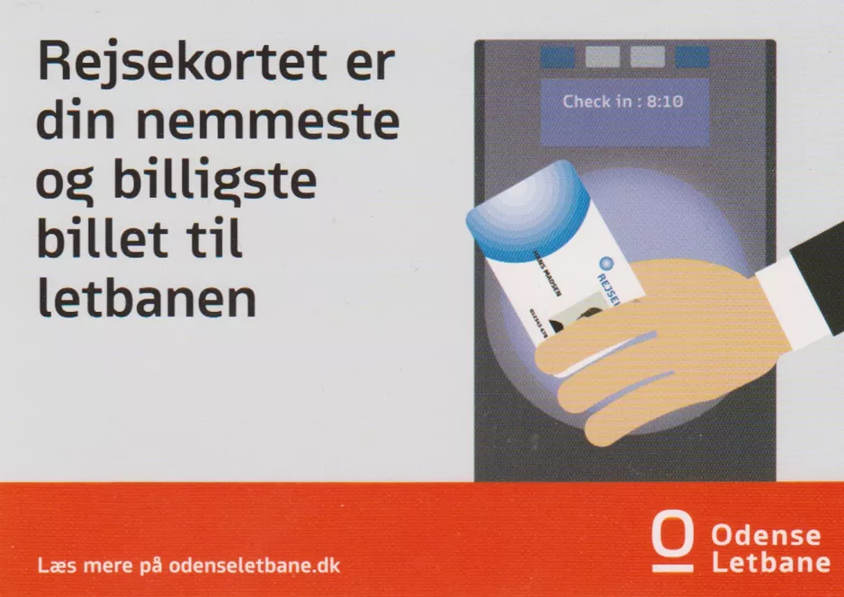 Postkarte: Odense  Rejsekortet er din nemmeste og billigste billet til Letbanen (2023)