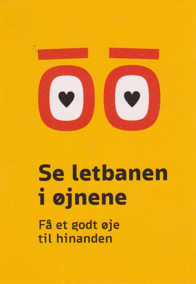 Postkarte: Odense  Se letbanen i øjnene Få et godt øje til hinanden (2023)