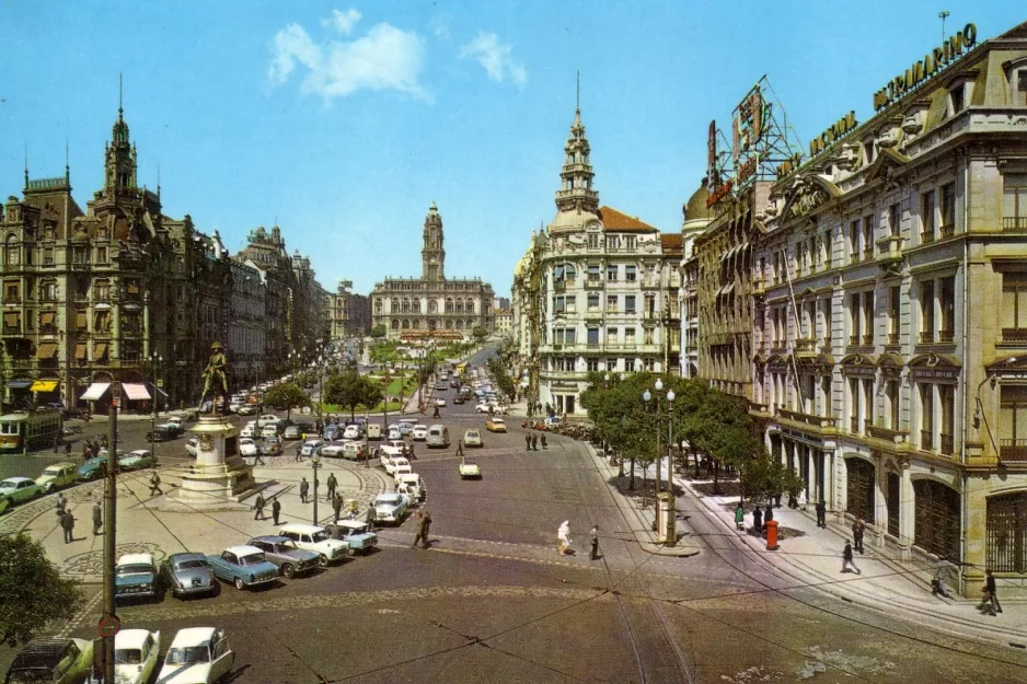 Postkarte: Porto auf Praça da Liberdade (1963)