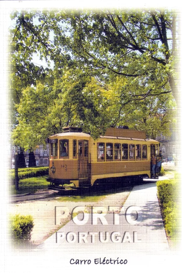 Postkarte: Porto Triebwagen 143 auf Praça de Parada Leitão (2007)