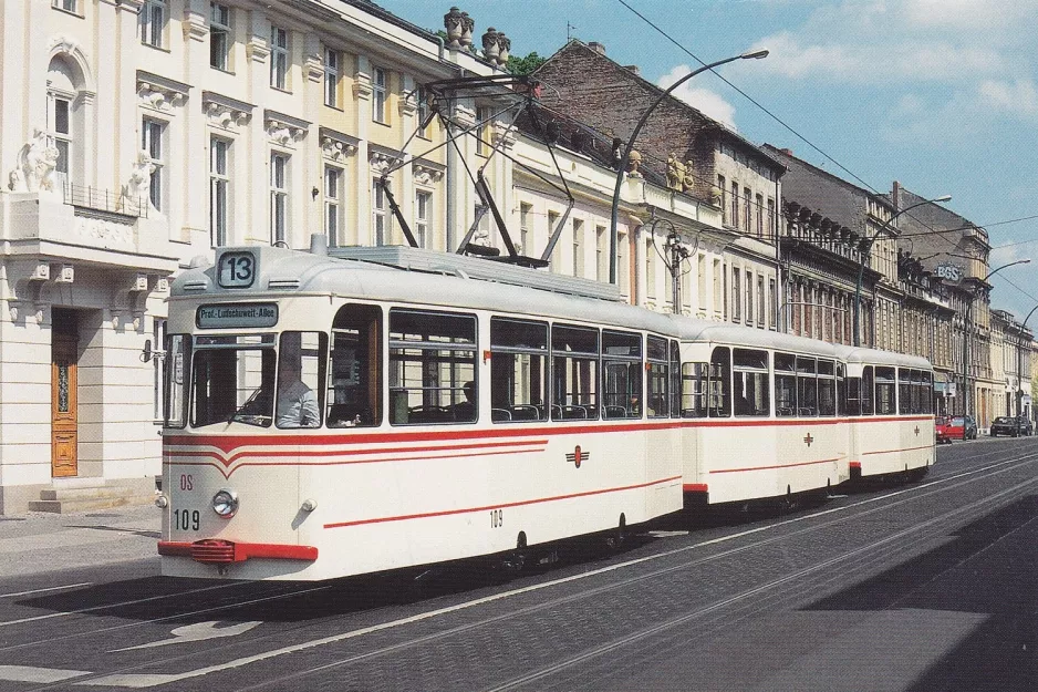 Postkarte: Potsdam Museumswagen 109nah Dortustr. (1999)