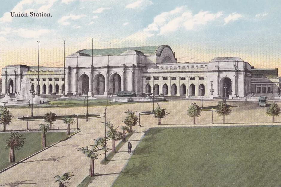 Postkarte: Washington, D.C. nahe bei Union Station (1889)