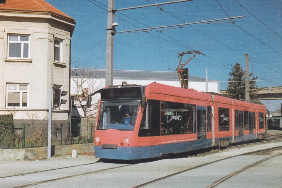 Postkarte: Wien Regionallinie 515 - Badner Bahn nahe bei Traiskirchen (1997)