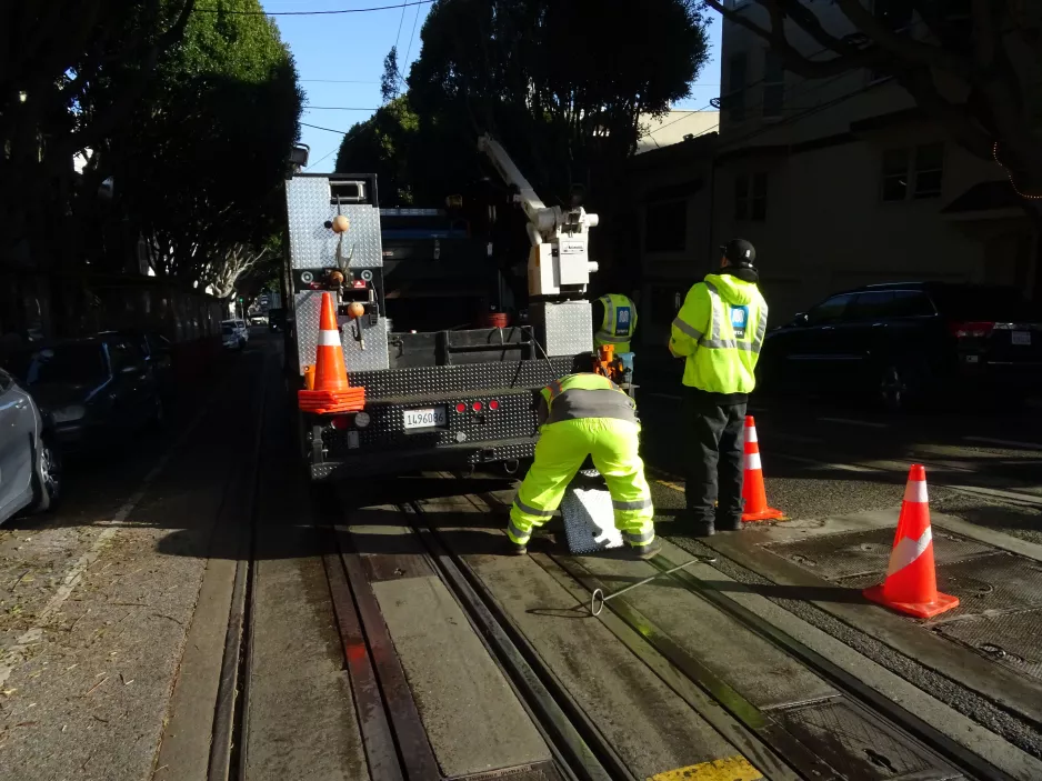 San Francisco Kabelstraßenbahn Powell-Hyde  auf Hyde & Jackson (2023)