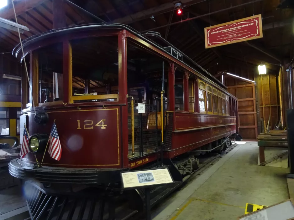 San Jose Triebwagen 124 innen Trolley Barn (2023)