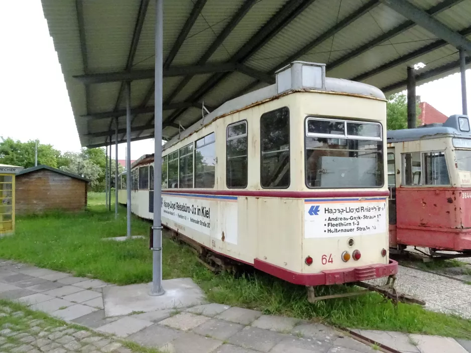 Schönberger Strand Beiwagen 64 innen Tramport  von hinten gesehen (2017)