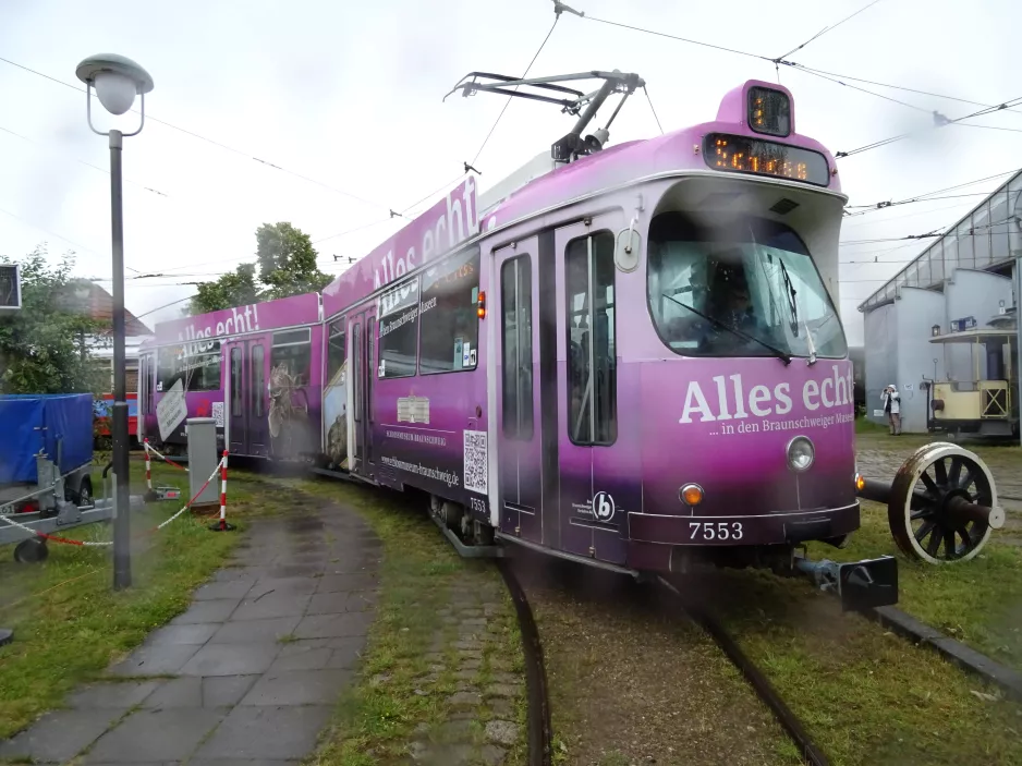 Schönberger Strand Gelenkwagen 7553 vor Museumsbahnen (2019)