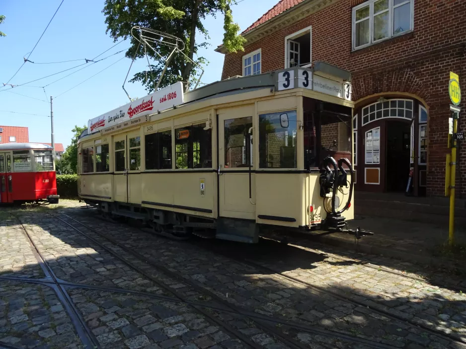 Schönberger Strand Triebwagen 3495 vor Museumsbahnhof (2023)