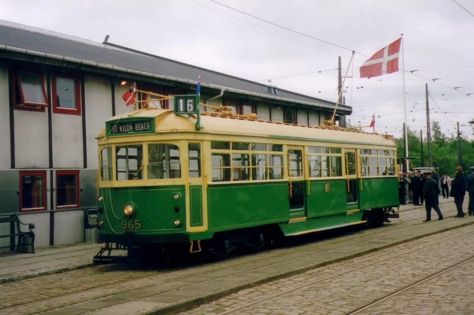 Skjoldenæsholm 1435 mm mit Triebwagen 965 am Das Straßenbahnmuseum (2006)