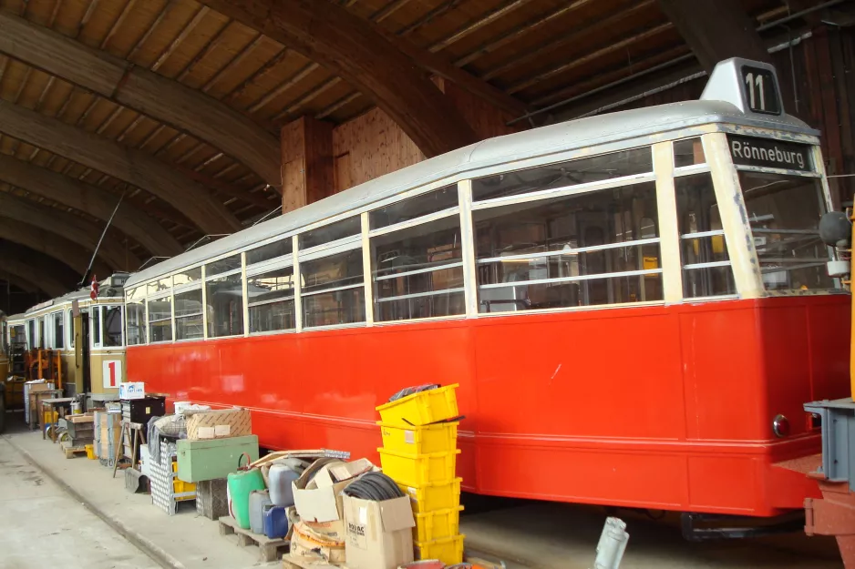 Skjoldenæsholm Beiwagen 4384 auf Das Straßenbahnmuseum (2015)