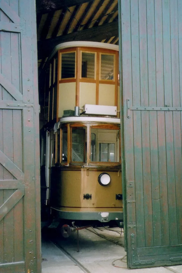 Skjoldenæsholm Doppelstocktriebwagen 22 auf Das Straßenbahnmuseum (2005)