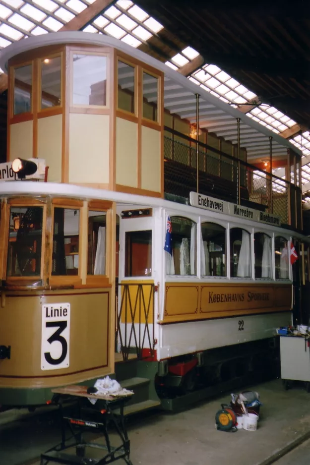 Skjoldenæsholm Doppelstocktriebwagen 22 auf Das Straßenbahnmuseum (2006)