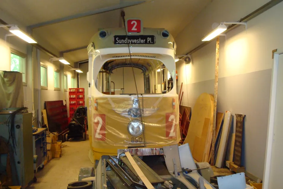 Skjoldenæsholm Gelenkwagen 890 auf Das Straßenbahnmuseum (2008)