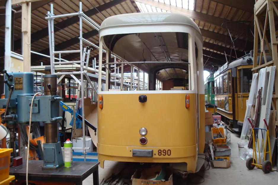 Skjoldenæsholm Gelenkwagen 890 auf Das Straßenbahnmuseum (2016)