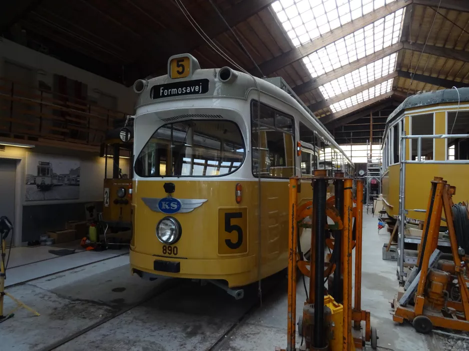 Skjoldenæsholm Gelenkwagen 890 auf Das Straßenbahnmuseum (2021)