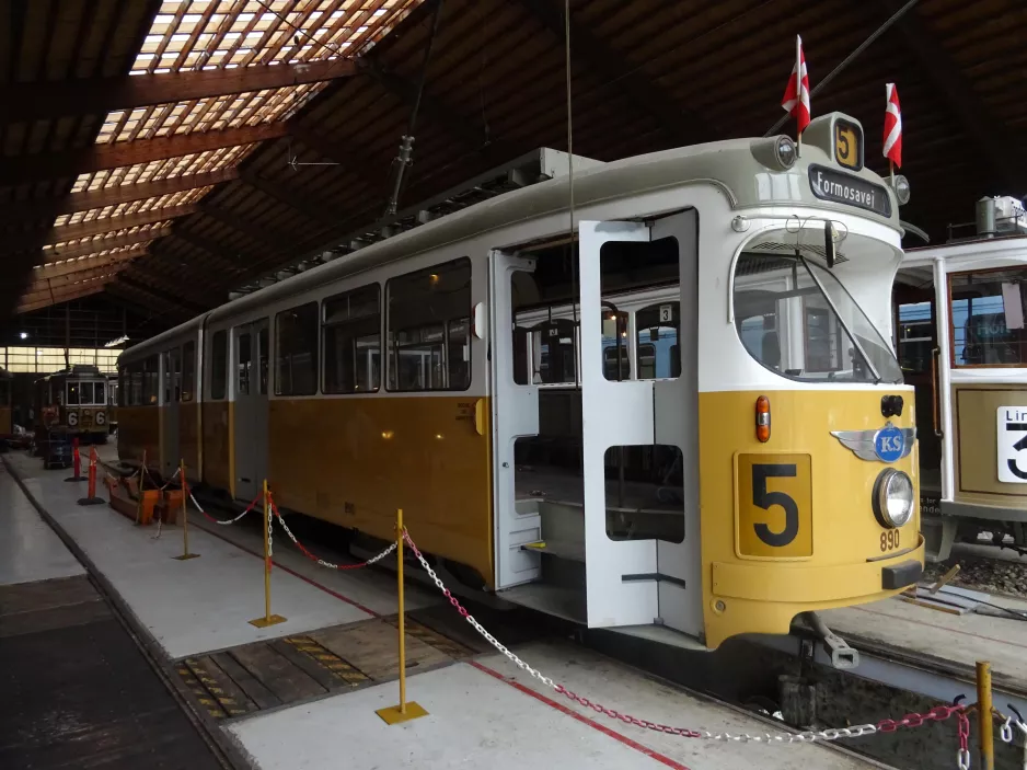 Skjoldenæsholm Gelenkwagen 890 auf Das Straßenbahnmuseum (2023)