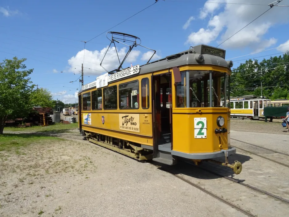 Skjoldenæsholm Meterspur mit Triebwagen 1 auf Das Straßenbahnmuseum (2024)