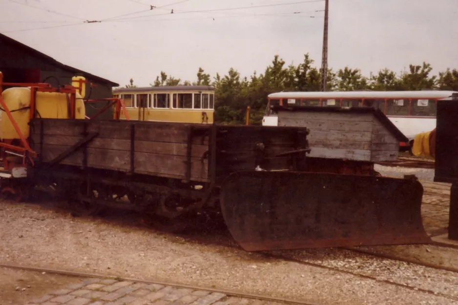 Skjoldenæsholm Salzwagen vor Das Straßenbahnmuseum (1990)