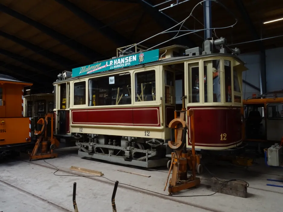 Skjoldenæsholm Triebwagen 12 im Depot 3 (2024)