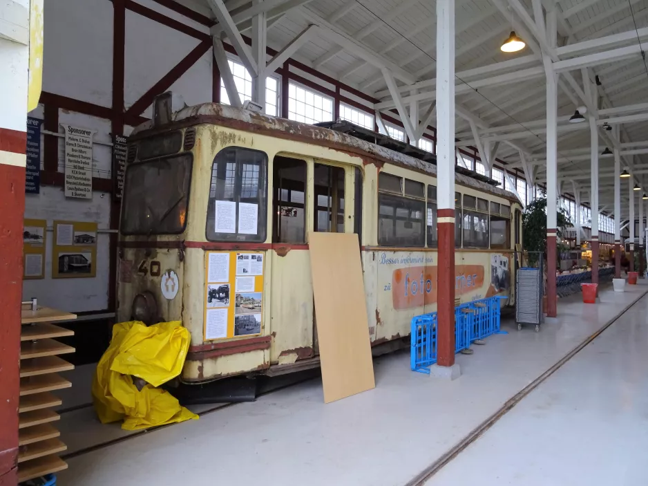 Skjoldenæsholm Triebwagen 40 innen Valby Gamle Remise (2017)