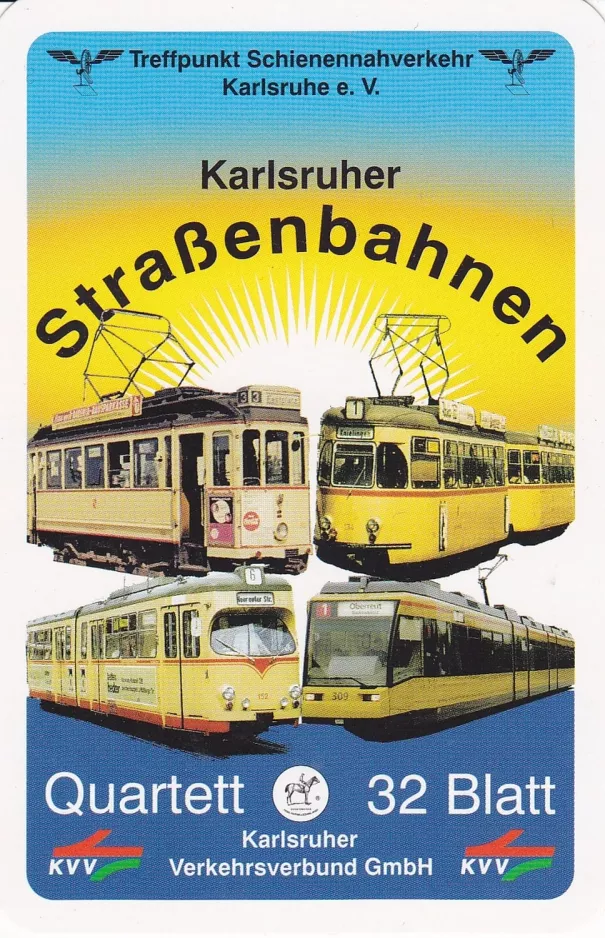Spielkarte: Karlsruhe Triebwagen 89 Karlsruher Straßenbahnen (2002)