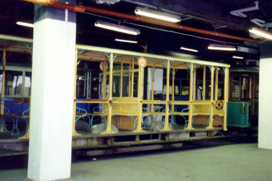 Stockholm Offen Beiwagen 386 auf Tegelviksgatan 22 (1992)