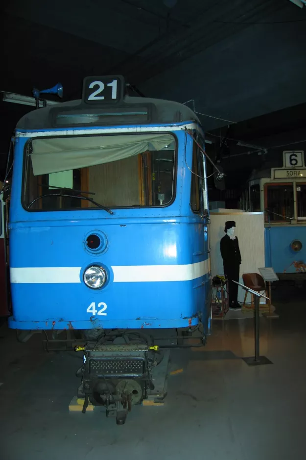 Stockholm Triebwagen 42 auf Tegelviksgatan 22 (2011)