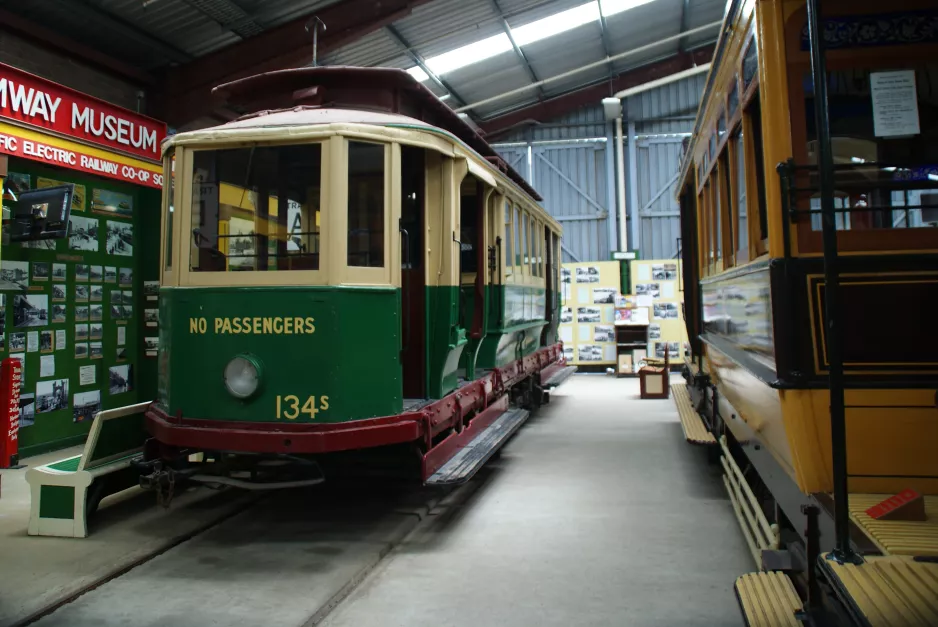 Sydney Arbeitswagen 134 im Tramway Museum (2015)