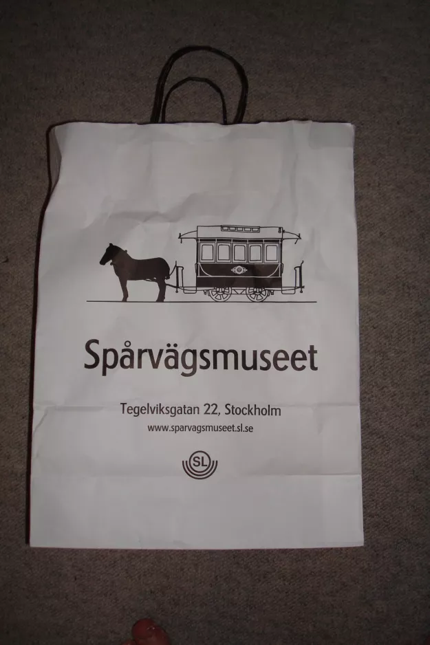 Tasche: Stockholm Pferdestraßenbahnwagen 12  (2009)