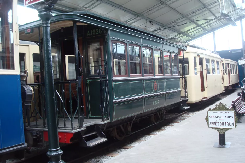 Thuin Beiwagen A.1936 im Tramway Historique Lobbes-Thuin (2014)
