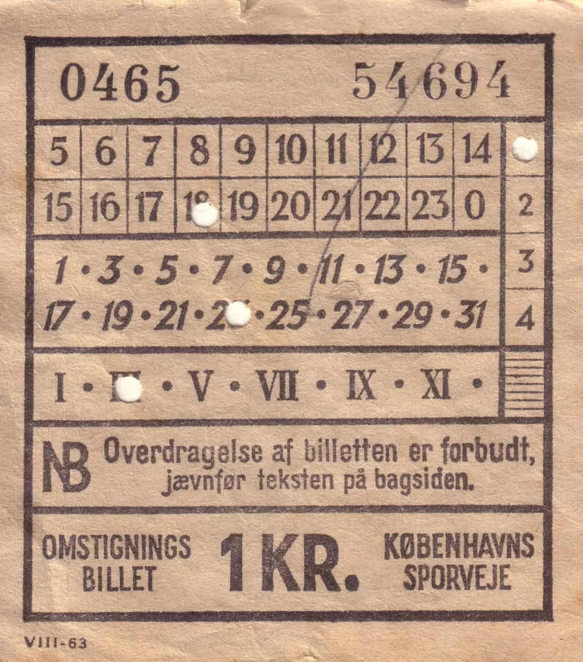 Überweisung-Fahrkarte: Overdragelse af billetten er forbudt
 (1963)