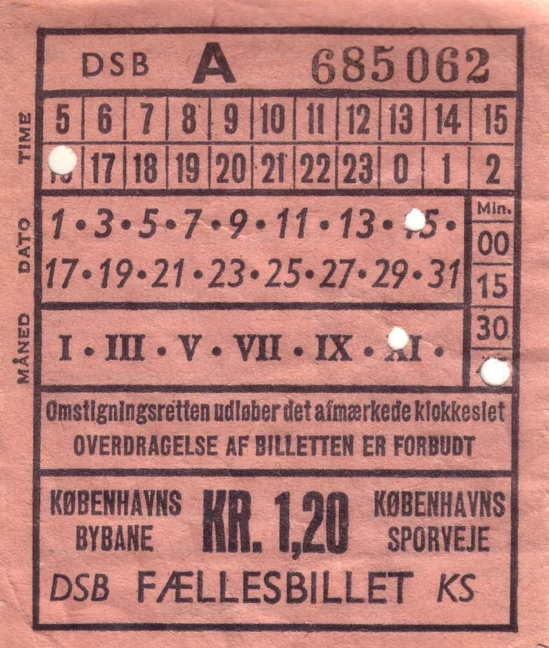 Überweisung-Fahrkarte: Overdragelse af billetten er forbudt
 (1965)