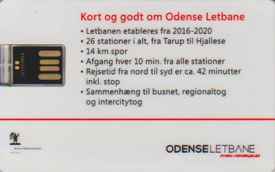 USB-Stick: Kort og godt om Odense Letbane
 (2018)