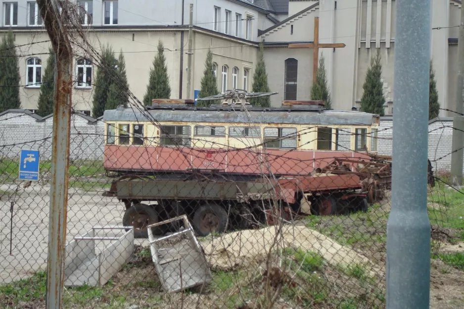 Warschau Arbeitswagen 2405 am Zajezdnia Tramwajów Warszawskich Wola (2011)