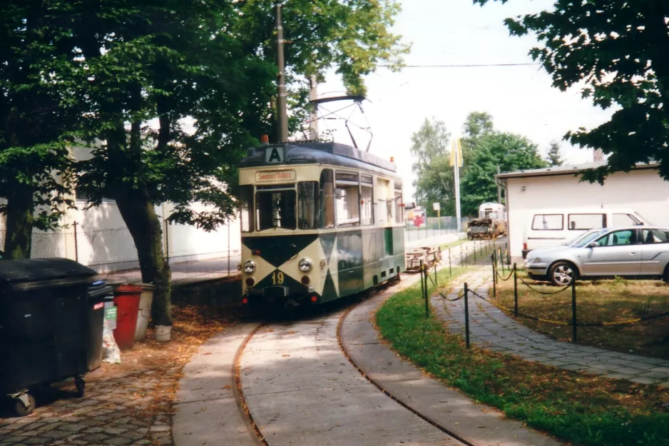 Woltersdorf Arbeitswagen 19 am Woltersdorfer Straßenbahn (2001)